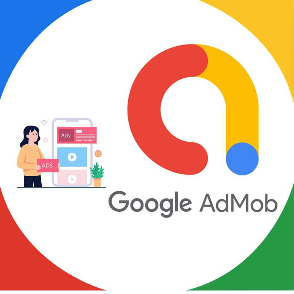google ads animation image with logo of google admob