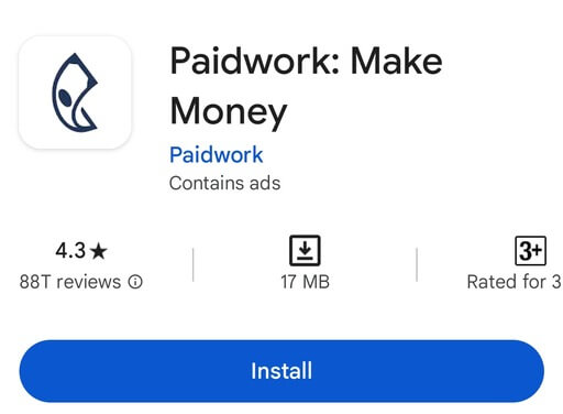 paid work play stor screenshot